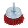74324 Benman Cup Brush With Abrasive Nylon, Red With Shank, 50 mm