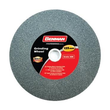 74336 Benman Grinding Wheel Alumina, Black Color, 80K, 125 X 16 X 16 mm
