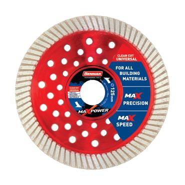 74491 Benman Diamond Cutting Disc, Maxpower, Universal-Turbo, 125 X 2.0 X12W