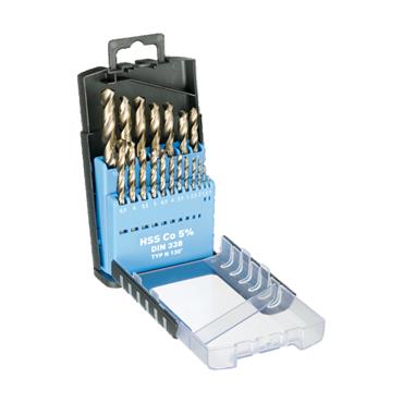 74677 Benman Grip Box 19Pcs Hss Co5% Din 338, 1.0-10 mm X 0.5 mm