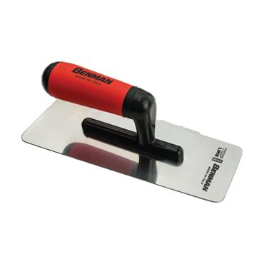 75197 Benman Venetian Trowel Top Line Inox Mirror Polished Rubber Handle 240 X 100 mm