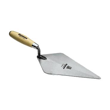 75249 Benman English Brick Trowel, Wooden Handle, 280 mm