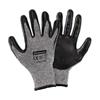 77393 Benman Cut Resistant Knitting Gloves, Black Nitrile Palm Coated, 10''/Xl