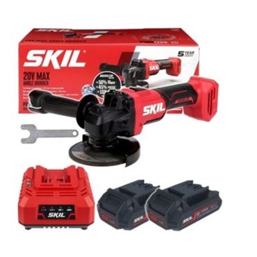 AG1E3922DA Skil 3922DA Brushless Angle grinder, 115mm 20V INV 1x4ah Battery, charger, Bag