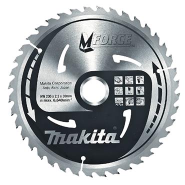 B-08084 Makita M-FoRCe TCT Saw Blade For Portable Saw CSMX23024G 230mm x 30mm 24T