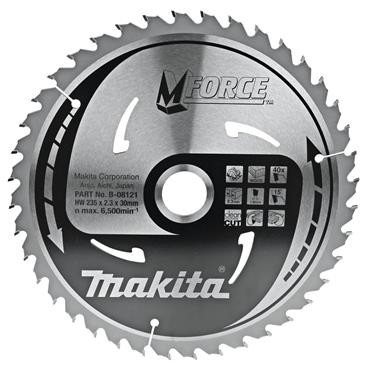 B-08121 Makita M-FoRCe TCT Saw Blade For Portable Saw CSFX23540G 235mm x 30mm 40T