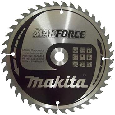B-08492 Makita MakFoRCe TCT Saw Blade For Portable Saw CSM19040C 190mm x 15.88mm 40T