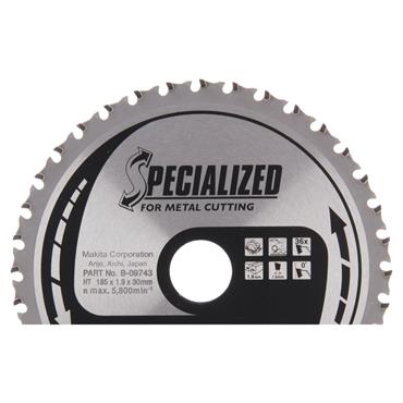 B-09743 Makita Specialised Metal Cutting TCT Saw Blade MCS18536G 185mm x 30mm 36T