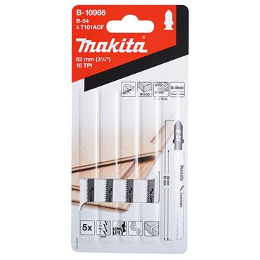 B-10986 Makita Specialised Jigsaw Blade 82.6mm Laminate 5 pcs