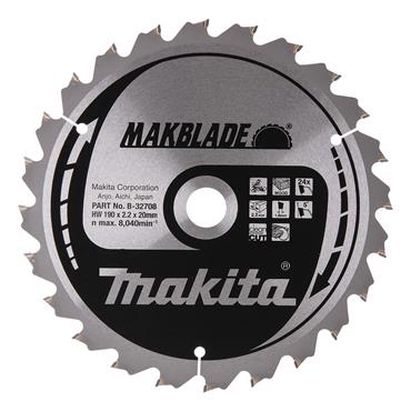 B-32708 Makita TCT Makblade for Stationary Saws MSC19024E
