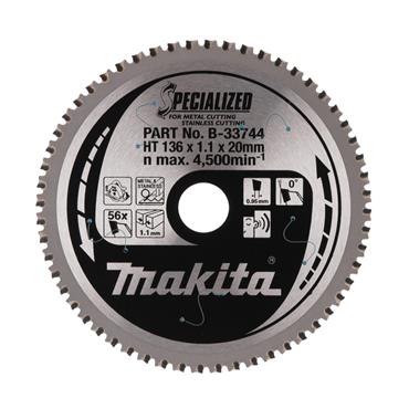 B-33744 Makita Specialised TCT Saw Blade for Stainless Ste