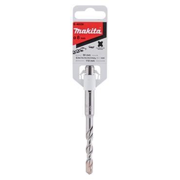 B-46539 Makita Performance SDS-Plus 4 Star Drill Bit 8mm x 110mm 1 pcs