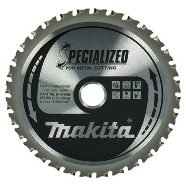 B-47036 Makita Specialised Metal Cutting TCT Saw Blade 150