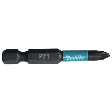 B-63747 Makita Impact Black Torsion Bit PZ1 1/4 Hex Shank 50 mm 2 pcs