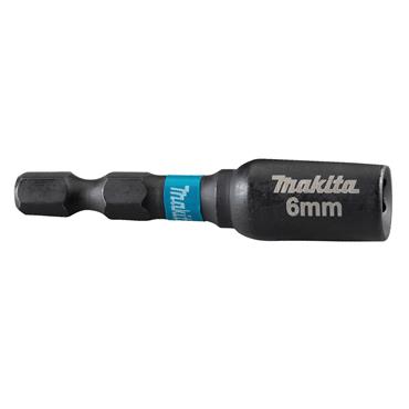 B-66824 Makita Impact Black Torsion NutSetter 1/4 Hex Shank 6 mm 1 pcs