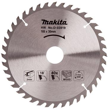 D-03919 Makita TCT Standard Blade for Portable Saw 185mm x 30mm 40T