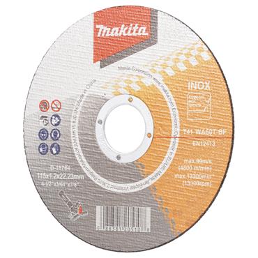 D-18764-10 Makita Thin Slitting Disc for Stainless Steel 115mm x 1.2mm x 22.23mm WA60T 10 pcs