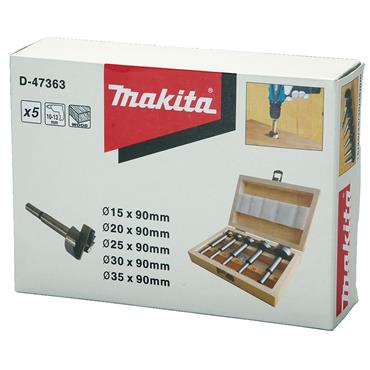 D-47363 Makita Forstner Wood Drill Bit Set 5 pcs