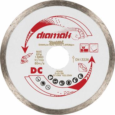 D-61189 Makita Diamond Wheel Diamak , 110 x 22,23 mm, Dry