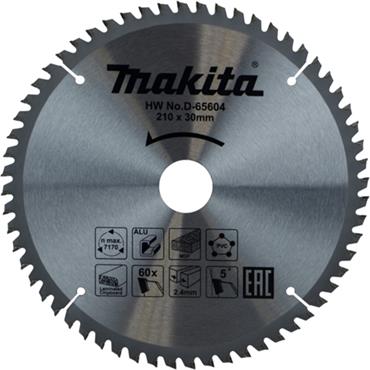 D-65604 Makita TCT Multi Purpose Saw Blade 210mm x 30mm 60T