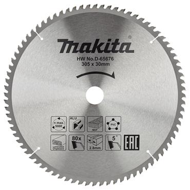 D-65676 Makita TCT Multi Purpose Saw Blade 305mm x 30mm 80T