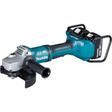 DGA700PT2 Makita Twin 18V Brushless Angle Grinder 180mm Kit (2x 5.0Ah)
