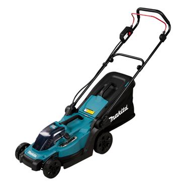 DLM330RT Makita 18V LXT Lawn Mower 33cm with 1x 5.0Ah batteries and DC18RC charger