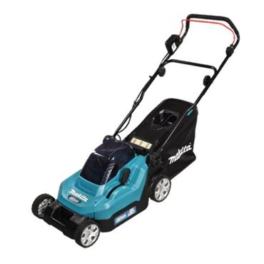 DLM432PT2 Makita Twin 18V Brushless Lawnmower 43cm Kit (2x 5.0Ah)