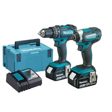 DLX2131TJ Makita 18V LXT 2pc Combo Kit (DHP482,DTD152,2x5.0ah,Charger,Case)
