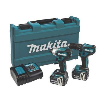 DLX2221ST Makita 18V LXT 2PCS COMBO KIT (DHP483,DTD155,2x5.0ah,Charger,Case)