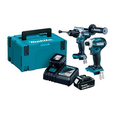 DLX2455TJ Makita 18v Brushless 2 pcs Combo Kit ( 2 x 5.0Ah Li-ion batteries and charger DC18RC )