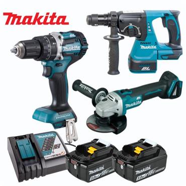 DLX3196JX1 Makita 18v 3pc Brushless kit