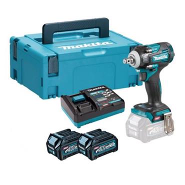 DTW300RTJ Makita Brushless Impact Wrench (330Nm)  2x 5.0Ah Batteries & DC18RC Charger, Makpac Case
