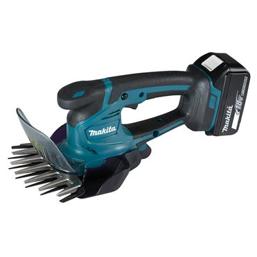 DUM604RTX Makita 18V LXT Grass Shears + 5.0Ah Battery, Fast Charger, Hedge Trimmer Attachment
