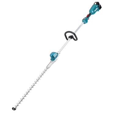 DUN600LRTE Makita 18V 60cm Brushless Pole Hedge Trimmer, 2x 5.0Ah Batteries, Charger
