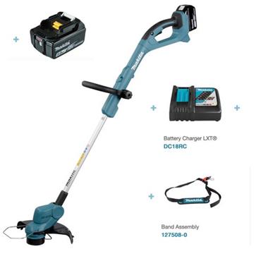 DUR193RT Makita 18V Linetrimmer with 1x 5.0Ah Battery and Fast Charger