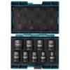 E-16564 Makita 9PC IMPACT SOCKET SET 1/2 SQ"