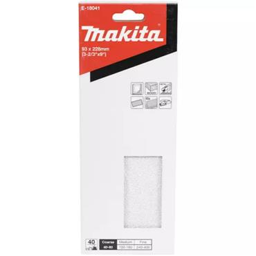 E-18041 Makita  Abrasive paper 93x228mm a40g