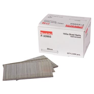 F-33993 Makita 16 Guage Nails 1 mm x50 mm Smooth Shank 2000 pcs