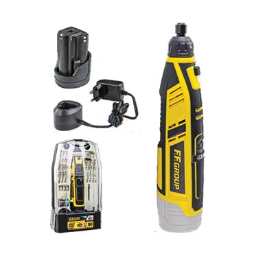 FF41309 F.F. Group Cordless Multi Rotary Tool cmg 12V Easy (1 x 20Ah) + 50 Accessories + Case