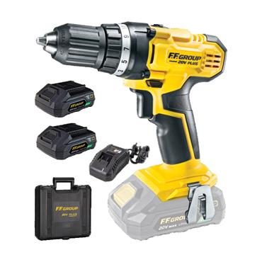 FF41624 F.F. Group Cordless Drill Driver Cdd/35 20V Plus (2 x 20Ah)+ Case