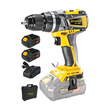 FF43200 F.F. Group Hammer Drill Brushless Chd/60-Bl 20Vpro (2 x 50Ah) + Case