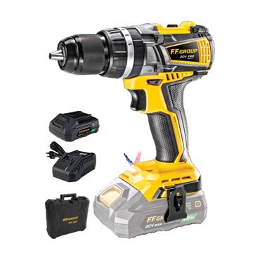 FF46670 F.F. Group Cordless Hammer Drill Chd/60-Bl 20V Pro (1 x 2,0Ah)