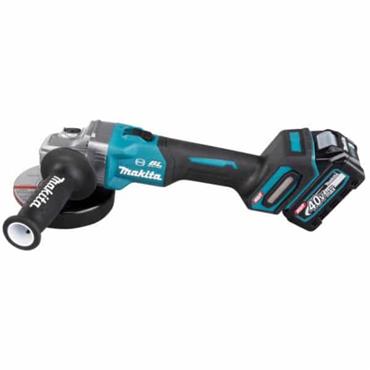 GA005GD202Makita 40V XGT Brushless Angle Grinder 125mm Kit (2x 2.5Ah)