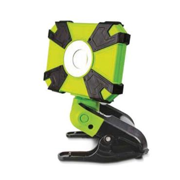 LCWR9G60-01 Luceco Rechargeable Clamp Worklight 900lm 9w 6000k - Usb Charged