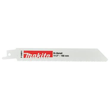 P-04911 Makita Recipro Flexible Cut - Metal Jigsaw Blade Bi-Metal 150mm 14 TPI 5 pcs