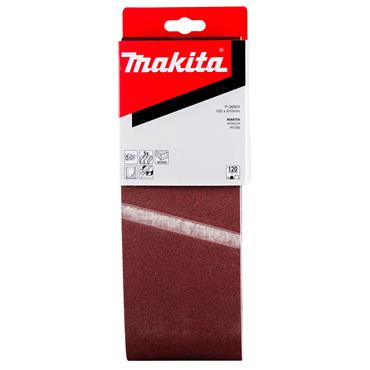P-36924 Makita Abrasive Belt 100mm x 610mm 120G 5 Pack