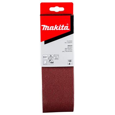 P-37203 Makita Abrasive Belt 76mm x 533mm 9903 Model 100G 5 Pack
