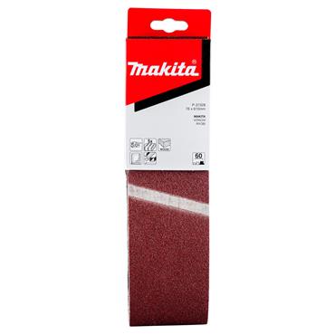 P-37328 Makita Abrasive Belt 76mm x 610mm 9920 Model 60G 5 Pack