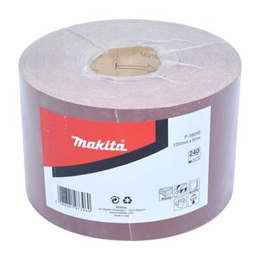 P-38255 Makita Abrasive Sanding Roll 120mm 240G 50m 1 pcs